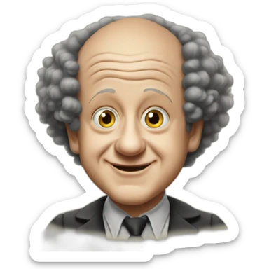 Young Larry fine of the three stooges sticker