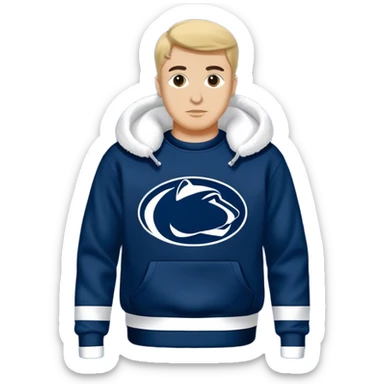 vintage navy blue penn state sweatshirt sticker