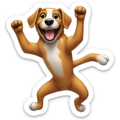 Dog dance sticker