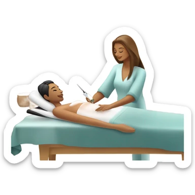 spa at a cosmetologist sticker