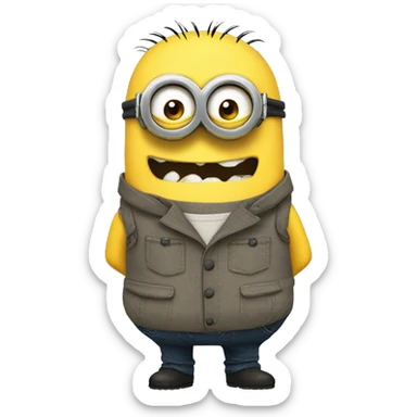 Mega minion dave sticker