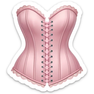 Pastel pink corset  sticker