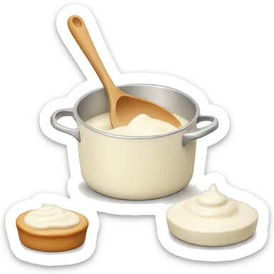 Cream le cruset sticker