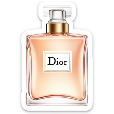 one bottle of ms.dior perfume  sticker