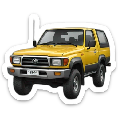 Toyota 4x4 1991 sticker