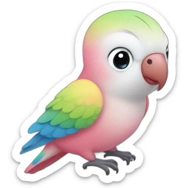 Transgender lovebird sticker