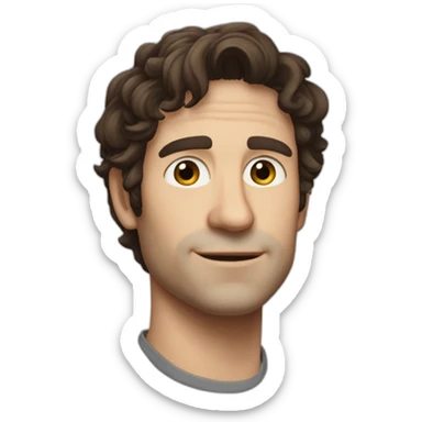 jonathan glazer director of zone of interest brown hair without glasses sticker