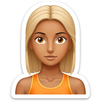 Sport girl sticker