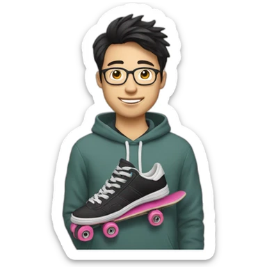 Yann garin chinese video maker with skate sticker