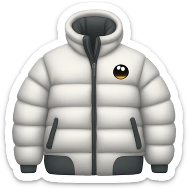 puffer  jacket sticker