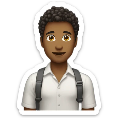 Smart boy saying you are looking beautiful  sticker