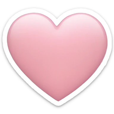 Light pink heart sticker