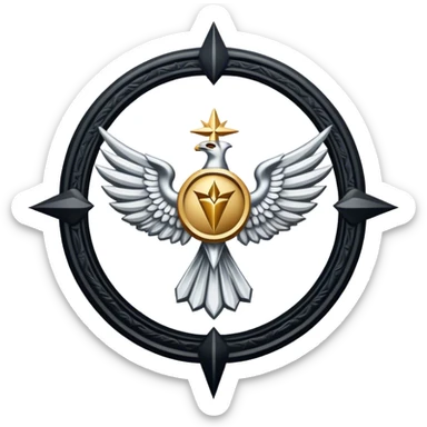 dominus' emblem holy with a touch of black sticker