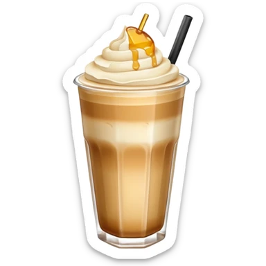 Ice latte honey salt sticker