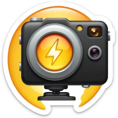 camera flash sticker