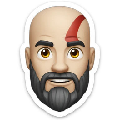 God of war kratos sticker
