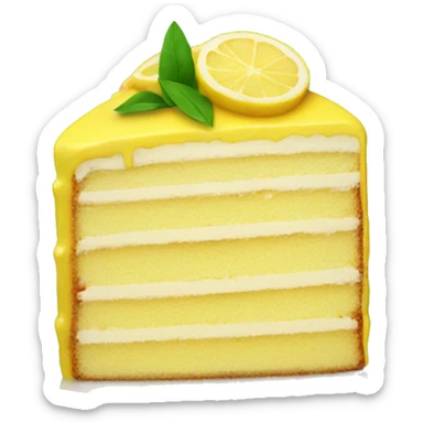 Lemon cake sticker