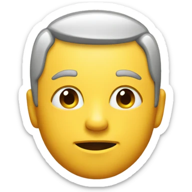 leaning head against wall sticker