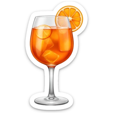 aperol spritz glass sticker