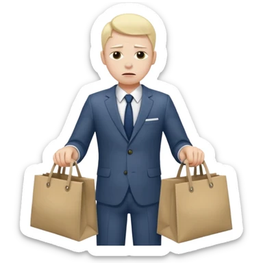 facial Upselling scam person sticker