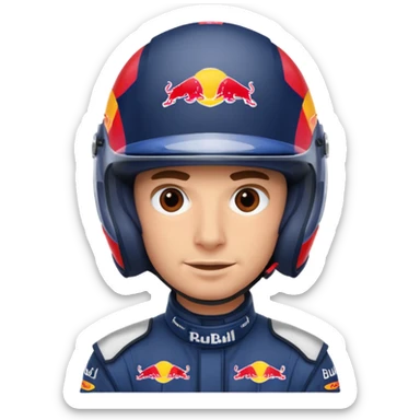 Red bull driver full face covers only helmet invisible f1  sticker