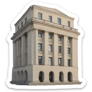 Warsaw sculpture or building sticker