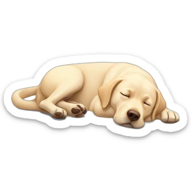 Labrador sleeping sticker