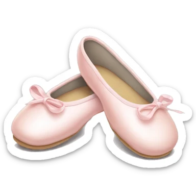 Pale pink ballet shoes sticker