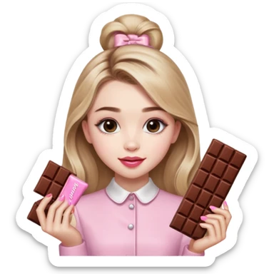 Sabrina carpenter sweet tooth perfume (shaped liked a light pink chocolate bar)  sticker