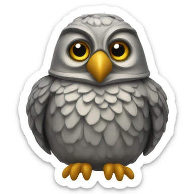 luz de casa buho saludand sticker