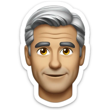 george clooney sticker
