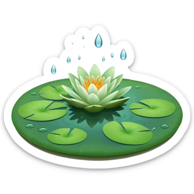 Lily pad only sticker