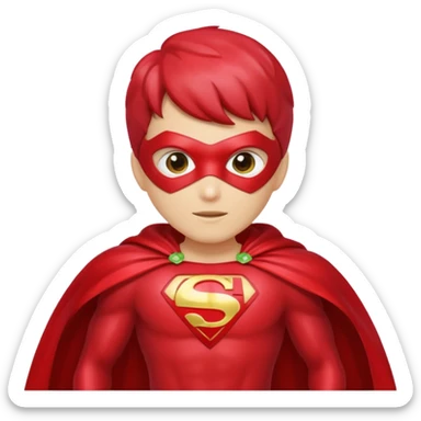 Cape-Wearing Super Fruit sticker