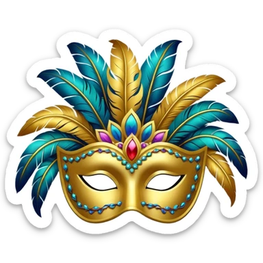 Antifaz de carnaval sticker