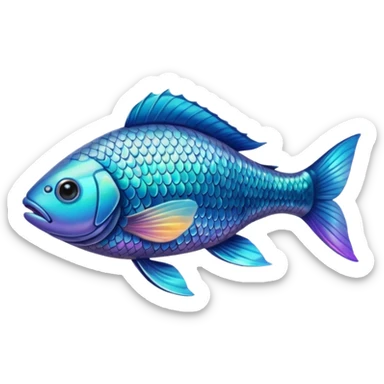 High resolution of   realistic full body fish without distorted , no extra hybrid sticker
