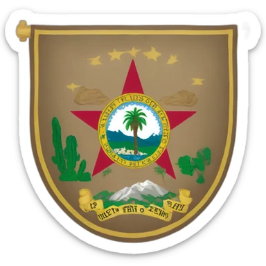 flag of county of Los Angeles sticker