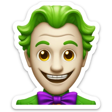 Joker qui joue au poker  sticker