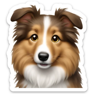 Sheltie puppy sticker