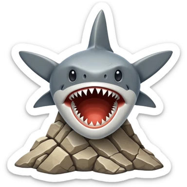 Shark Tooth Fossilized Imprints sticker