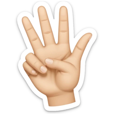 Yvl hand sign sticker