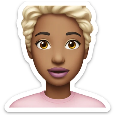 a pastel lipstick sticker