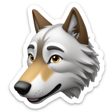 Un loup qui saigne sticker