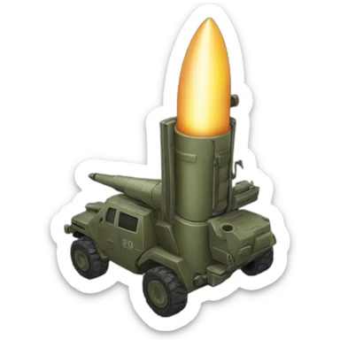 army rocket launcher sticker