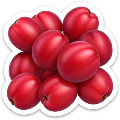 Red plum sticker