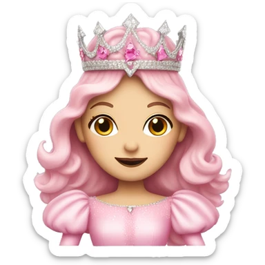 Glinda the good witch wearing pink sticker