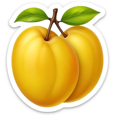 yellow plum sticker