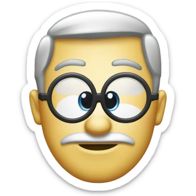 Emoji memakai monocle sticker