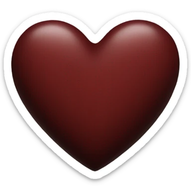 Dark red heart  sticker