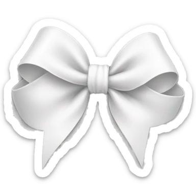white bow sticker