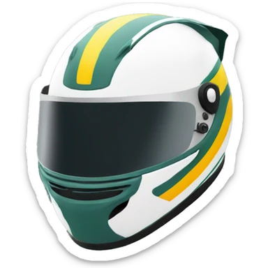 racing helmet senna sticker